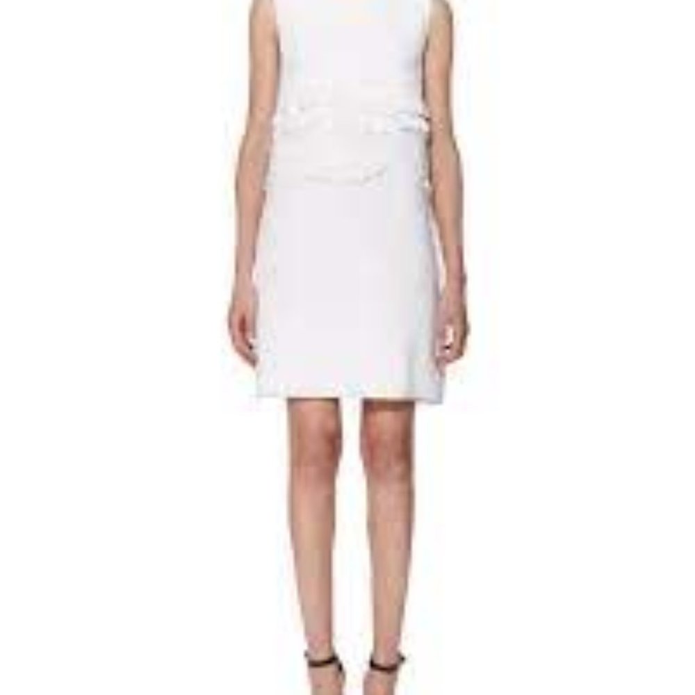 Victoria Victoria Beckham White Shift Dress - 8